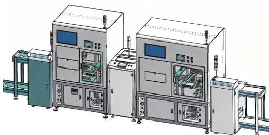 在线式LED自动烧录与光品质校准一体线